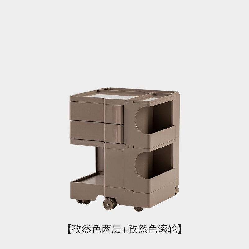 Thumbnail: Mobile Bedroom Nightstands Small Space Minimalist Design Nightstands Organizers