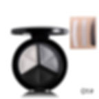 Thumbnail: 3 Colors Shimmer Glitter Eye Shadow Palette Makeup Copper Bronzer Sliver Grey M