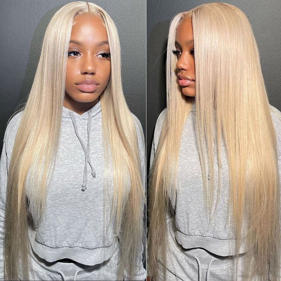 Thumbnail: 613 Hd Lace Frontal Wig 13x6 Colored Honey 13x4 Straight Blonde Lace Front Wigs