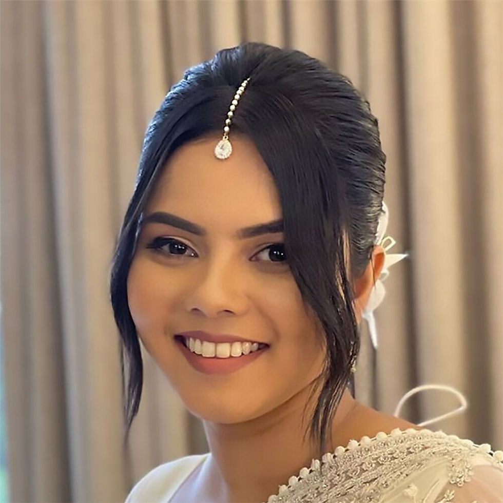 Thumbnail: Simple Sparkling Water Drop Pendant Forehead Chain Boho Bride Wedding Sparkling