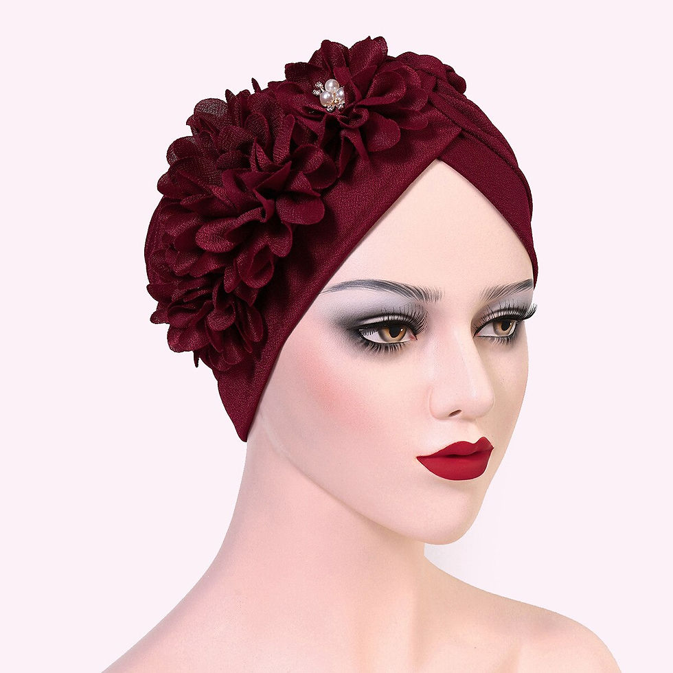 Thumbnail: New Arab Wrap Muslim Scarf Hijabs Turbans African Headtie Sequin Braid Hat for 