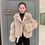 Thumbnail: Aviator Fashion Fox Fur Jacket Woman Genuine Leather Natural Fur Coat with belt