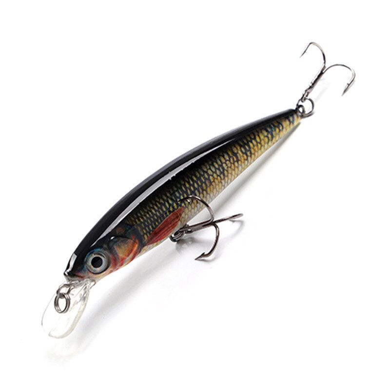 Thumbnail: FTK 12g Floating Swimbait Hard Bait Minnow Fishing Lure 10cm 3D Eye Jerkbait Wo