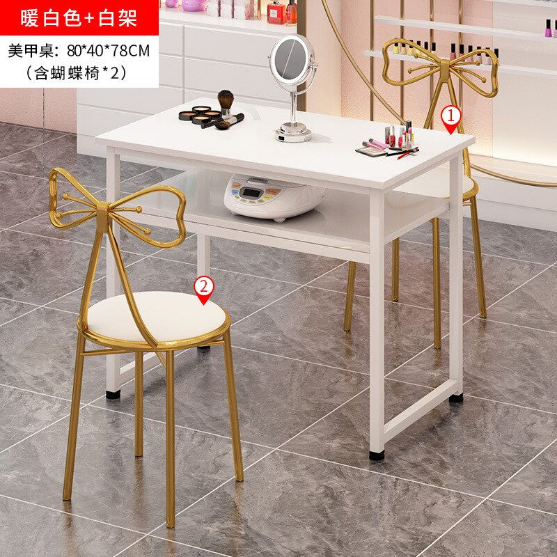Thumbnail: Professional Nail Table Marble Pattern Special Economy Manicure Table Nail Dres