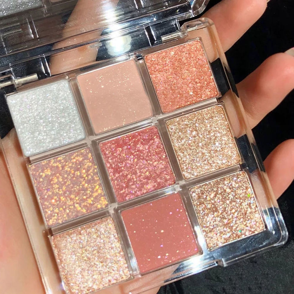 Thumbnail: 9 Color Make Up Palette Matte Shimmer Glitter Eye Shadow Beauty Cosmetics Tools