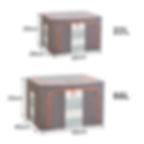 Thumbnail: New Pillow Large Box Capacity Storage Organizer Quilt Foldable Box Storage Clot