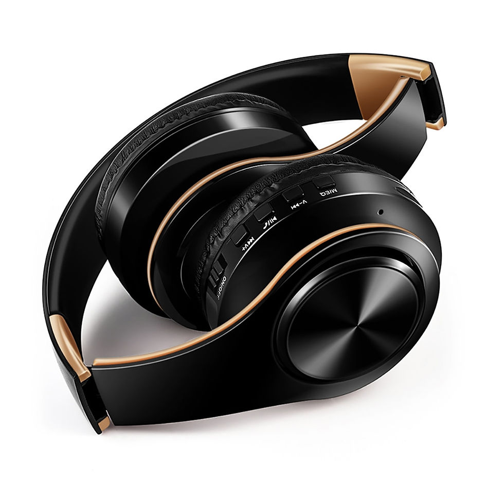 Thumbnail: AYVVPII Lossless Player Bluetooth Headphones with Microphone Wireless Stereo He