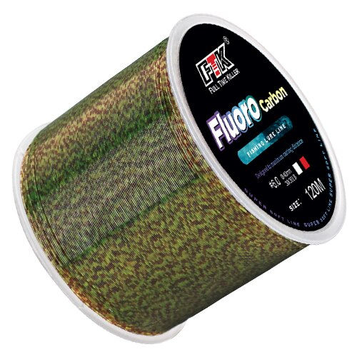 Thumbnail: FTK 120m Super Strong Lnvisib Fish Line Speckle Carp Fluorocarbon Fishing Line 