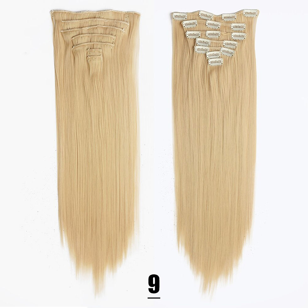 Thumbnail: Synthetic 16 Clips In Hair Extensions 7Pcs/Set Long Wavy Hairstyles 24Inch 140G