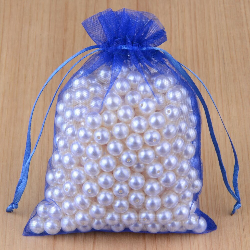 Thumbnail: 100pcs 24 Colors Jewelry Packaging Bag 5*7 7*9 9*12 10*15cm Organza Bags Gift S