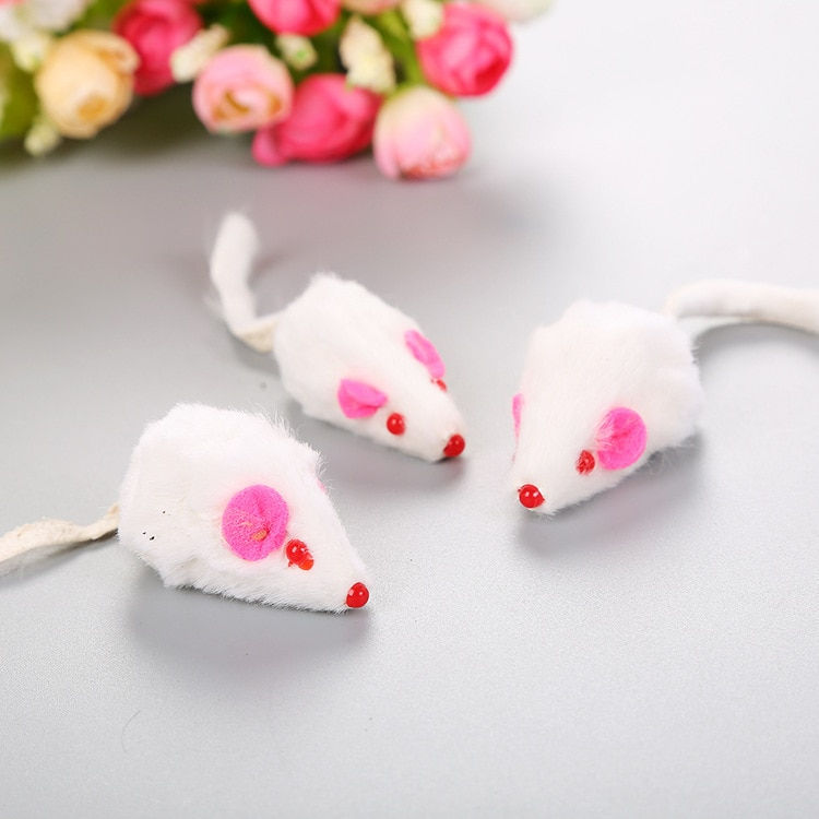 Thumbnail: Creative Cat Toy Clockwork Spring Power Plush Mouse Toy Motion Rat Cat Dog Play