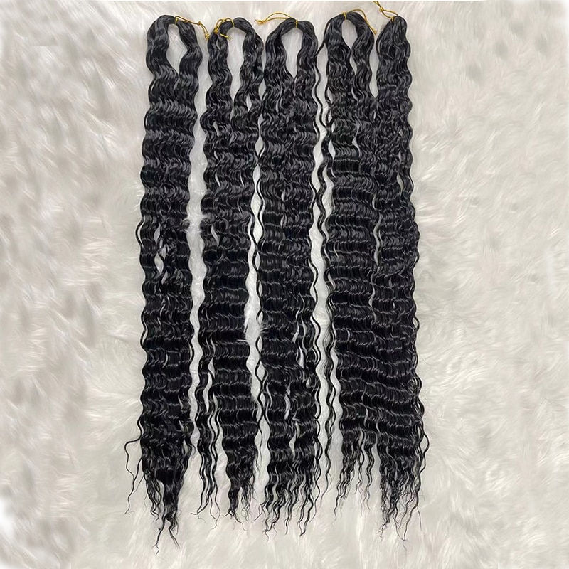 30 Inch Soft Water Wave Crochet Hair Synthetic Goddess Braiding Hair Extension