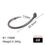 Thumbnail: FTK 10pcs Circle Fishing Hook Ring Eye Fishhooks Barbed Nickel-Plated Single Ji