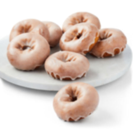 WISHALIVE FRESH Glazed Vanilla Cake Donuts, 16 oz, 8 Count