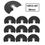Миниатюра: 10Pcs 88mm Oscillating Saw Blade Semi-circular Saw Blade Swing Type Multi-funct