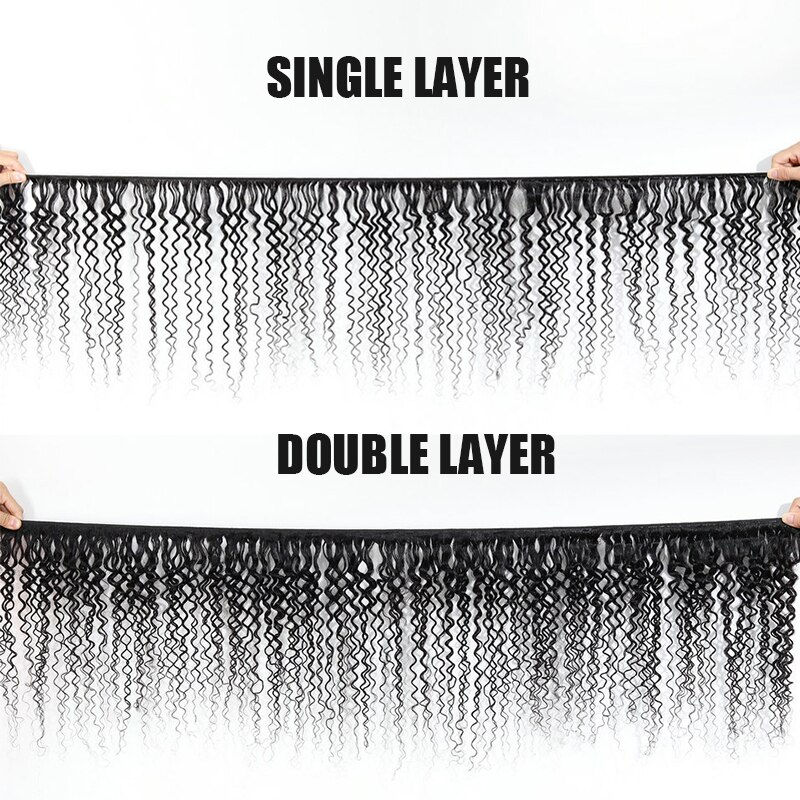 Thumbnail: Kinky Natural Hair Bundles Brazilian 8a Curly Hair Bundles 100% Remy Human Hair