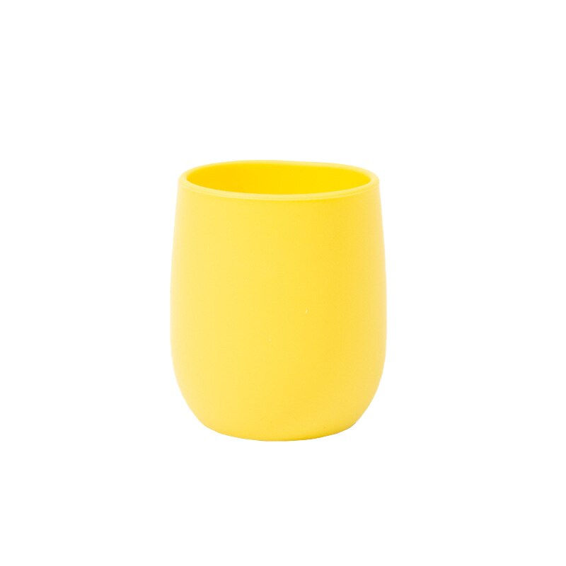 Thumbnail: Baby Learning Drinking Solid Color Baby Silicone Baby Kids Feeding Cup Infant T