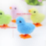 Thumbnail: 1PC Pet Cat Toys Plush Clockwork Chicken Toys Walking Hopping Cute Creative Fun