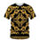 Miniaturbild: Summer Golden Lion Statue Pattern 3D Print Men's T Shirt/Shorts/Suit Baroque St