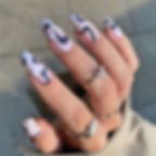 Thumbnail: 24pcs Fresh Summer Fairy Flower Pattern Nail Art Fake Nails With Glue Full Cove