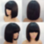 Thumbnail: Short Bob Wig With Bangs Straight Brazilian Hair Wigs For Women Perruque Cheveu