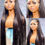 Miniaturbild: 34 Inch Bone Straight 13x4 Lace Front Human Hair Wigs For Women Brazilian 360 T