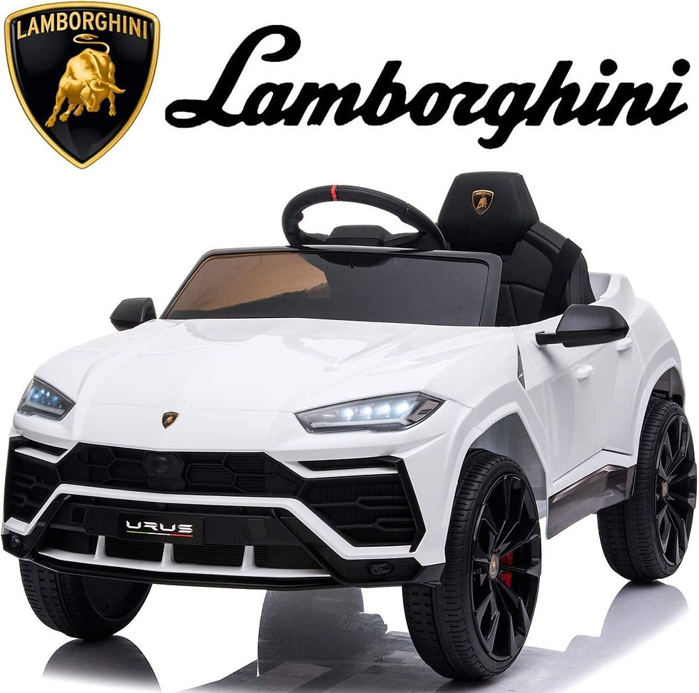 Lamborghini 12 V Powered Ride on Cars, Remote Control, Battery Powered, White