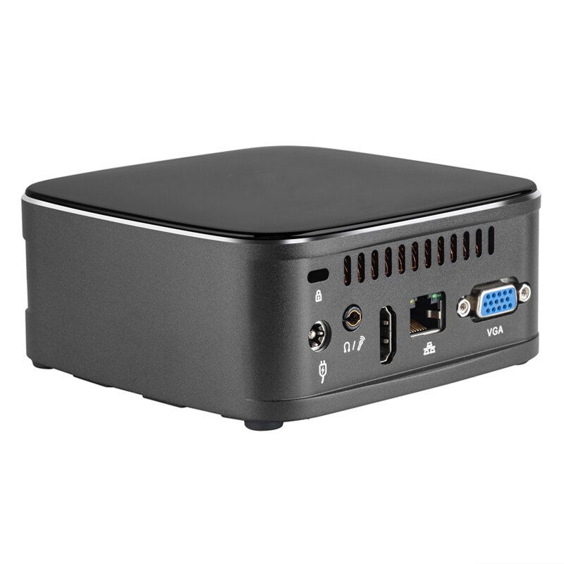 Thumbnail: Newest Fanless Micro Computer like pakage Quad Core J1900 support win10 win7 Li