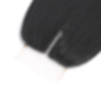Thumbnail: Synthetic Straight Hair With Closure Long HD Transparent Swiss Lace 5*5*1 Lace 