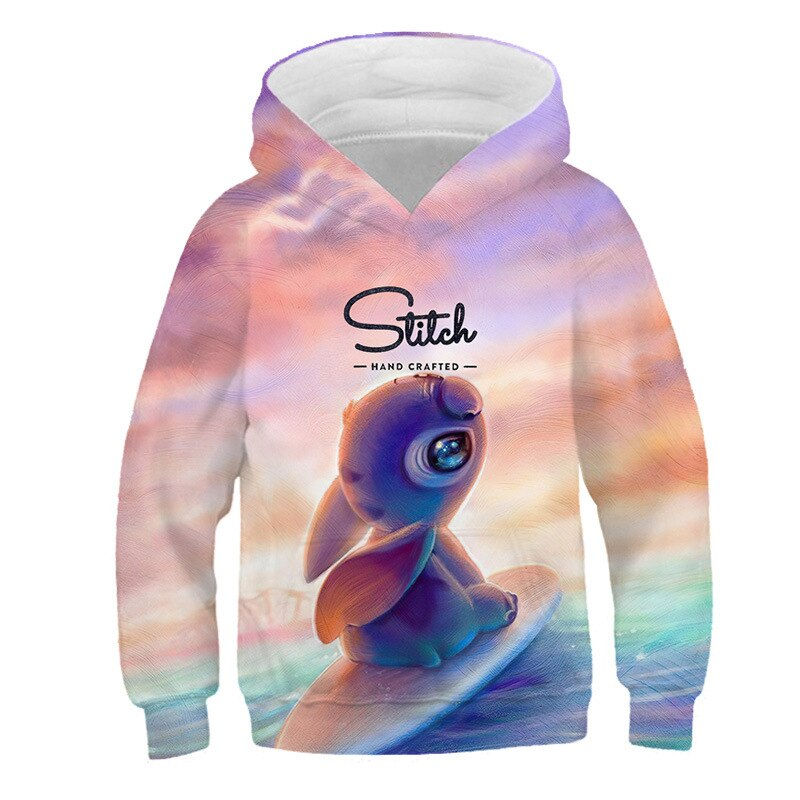 Thumbnail: Boys Girls Stitch Hoodies Spring Autumn Children Stitch Sweatshirts Boys Girls 