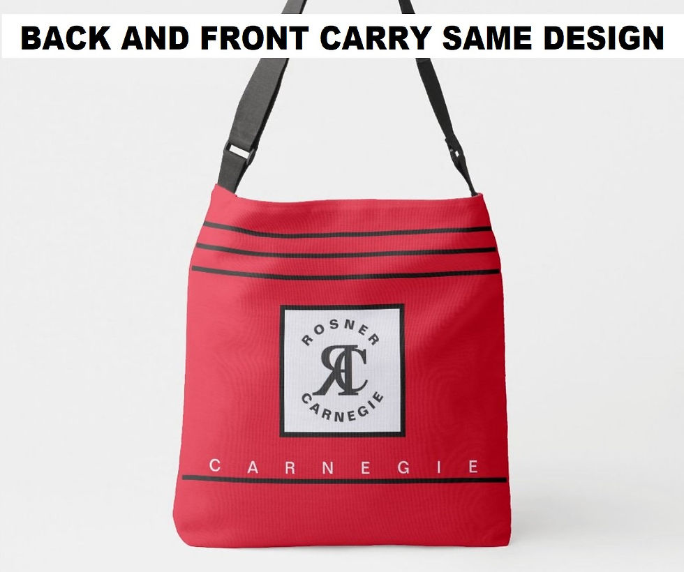 Miniature : Rosner Carnegie of Beverly Hills®  - 1050 FREEDOM TOTE SERIES - RED