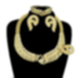 الصورة المصغرة: Hot Selling Fashion Jewelry Set Necklace Earring Bracelet Set Elegant Luxury La