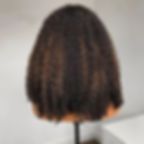 Thumbnail: Soft Long Ombre Blond Short Bob Afro Kinky Curly U Part Wig European Remy Human