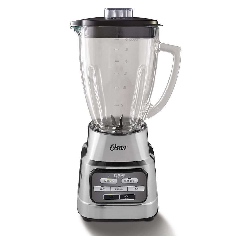 Thumbnail: Oster One-Touch Blender with Auto-Programs and 6-Cup Boroclass Glass Jar