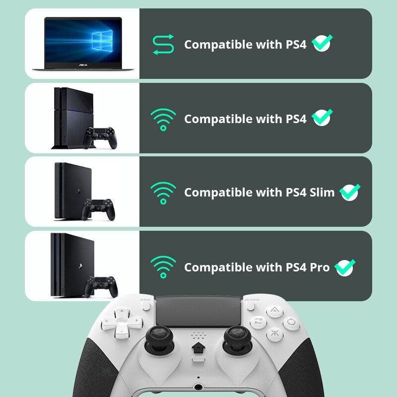 Thumbnail: DATA FROG Bluetooth Wireless Controller For PS4 Controller Gamepad For PC Joyst