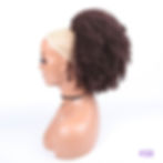 Miniature : Synthetic Long Afro Kinky Curly Ponytail Synthetic Drawstring Ponytail Clip-In 