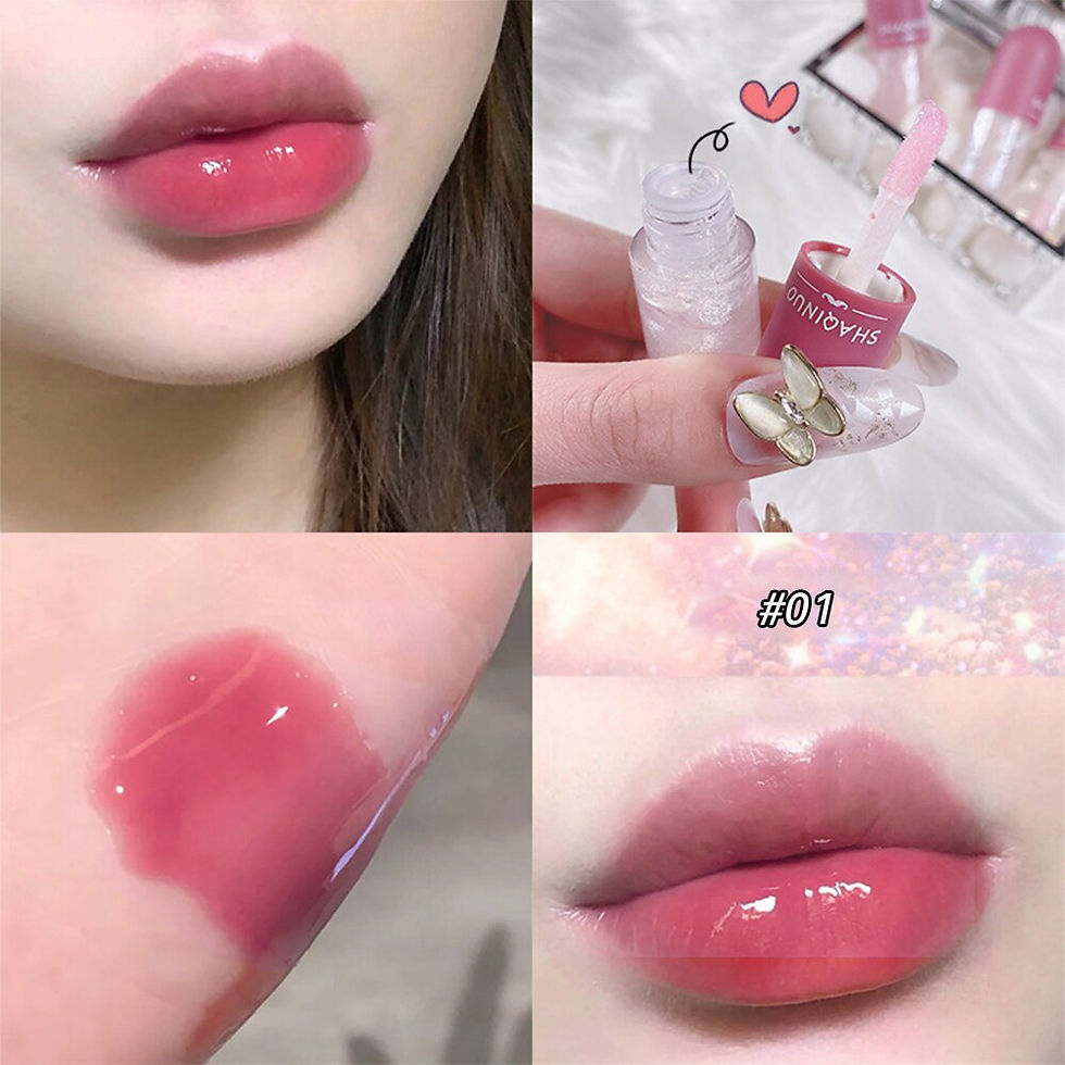 Thumbnail: Mini Capsule Glitter Water Lip Gloss Lip Glaze Transparent Color Change Glass L
