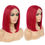 Thumbnail: Sunray Lace front Ombre Honey Blonde Bob Wig 13x1 Honey Brown Straight Human Ha
