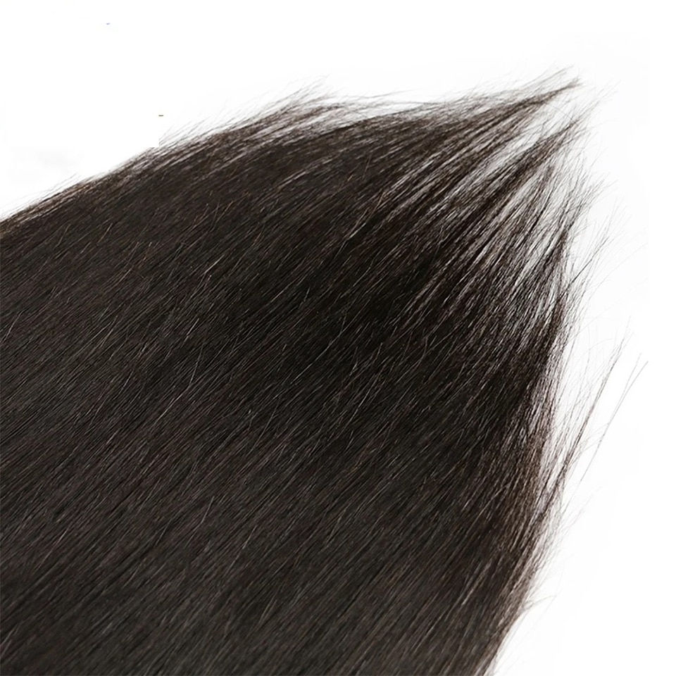 Thumbnail: Straight Clip In Hair Extensions Human Hair Brazilian Clip In 8 Pcs/Set Natural