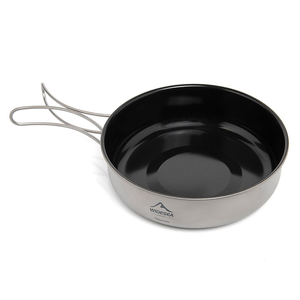 Thumbnail: Widesea Camping Tableware Titanium Cookware Set Tourism Cauldron Outdoor Cookin