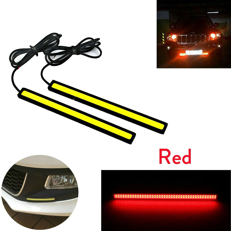 Thumbnail: 1Pcs Ultra Thin Bright LED COB Strip DC 12V DRL Lamp Day Time Running Driving L