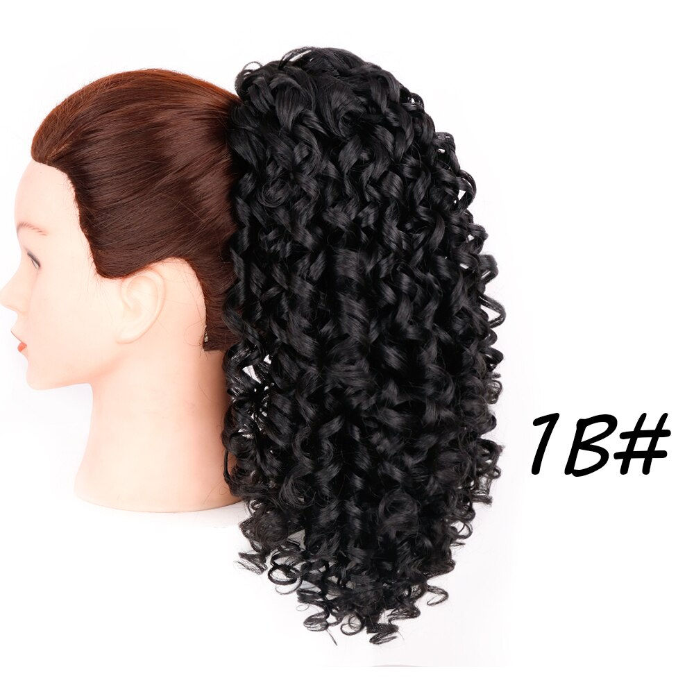Synthetic Drawstring Puff Ponytail Afro Kinky Curly Hair Extension Synthetic Cl