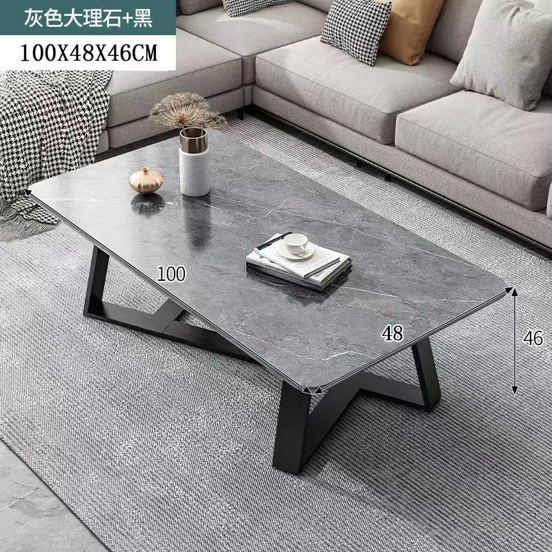 Thumbnail: Nordic Light Luxury Advanced Plate Tea Table Creative Marble Low Small Living R