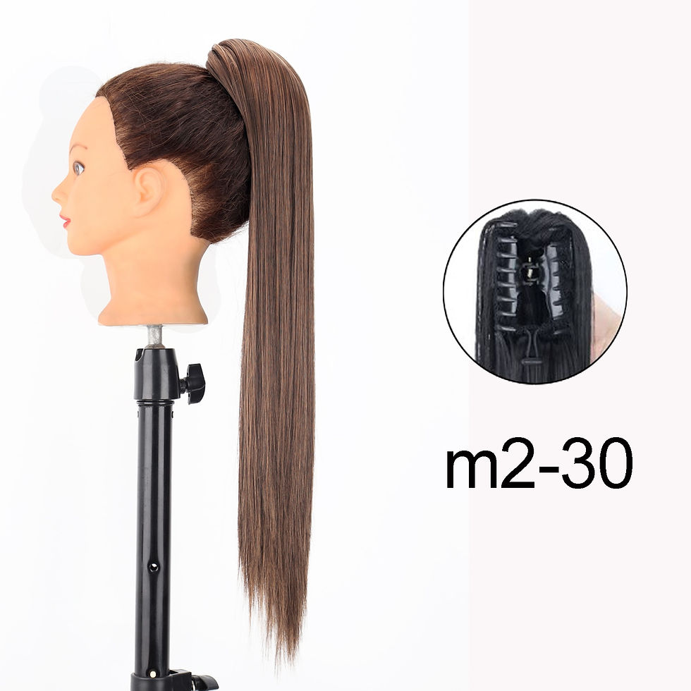 Thumbnail: Synthetic 24Inch Wavy Claw Clip On Ponytail Hair Extension Ponytail Extension H