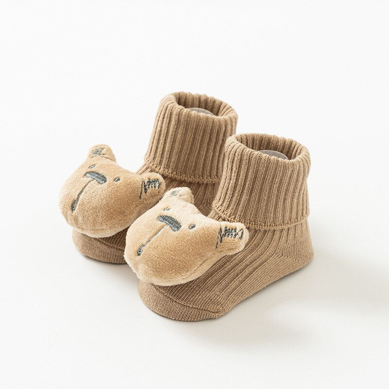 Thumbnail: Cotton Baby Socks Non-Slip Floor Socks Spring Autumn Newborn Baby Socks In The 