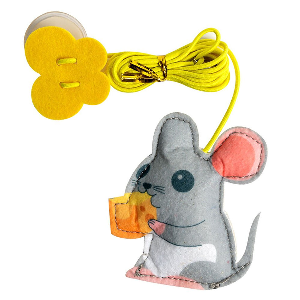 Thumbnail: Cat Toy Simulation Mouse Cat Scratch Rope Mouse Funny Kitten Interactive Toy Re