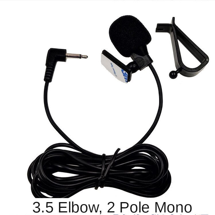 Thumbnail: Car Audio Navigation 3.5mm Microphone Clip Jack Plug System External Wired Micr