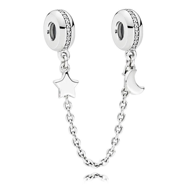 Thumbnail: 2Pcs New Hot Sale Silver Color Feather Star Hollow Heart Star Beads Fit Origina
