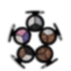 Thumbnail: 3 Colors Shimmer Glitter Eye Shadow Palette Makeup Copper Bronzer Sliver Grey M