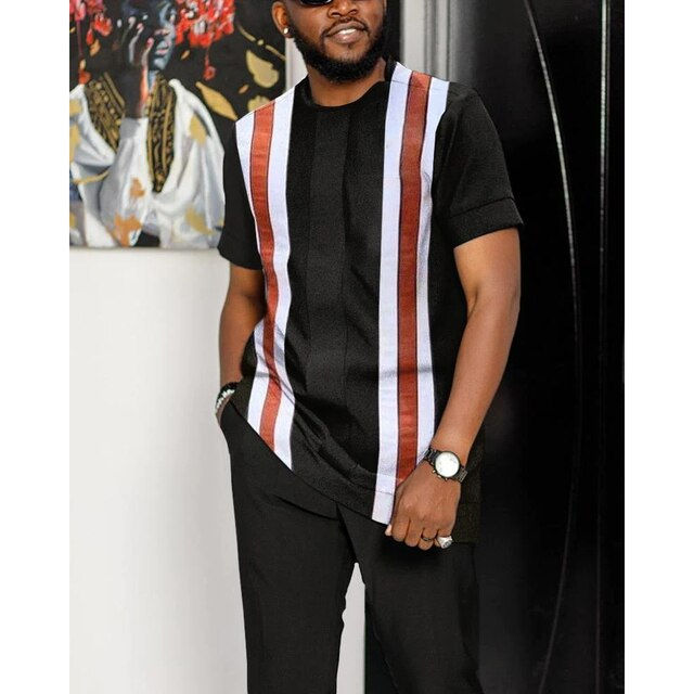 Summer Men Tracksuit Jogging Outfits 3D Print Trend Vintage T-Shirt Street Fash